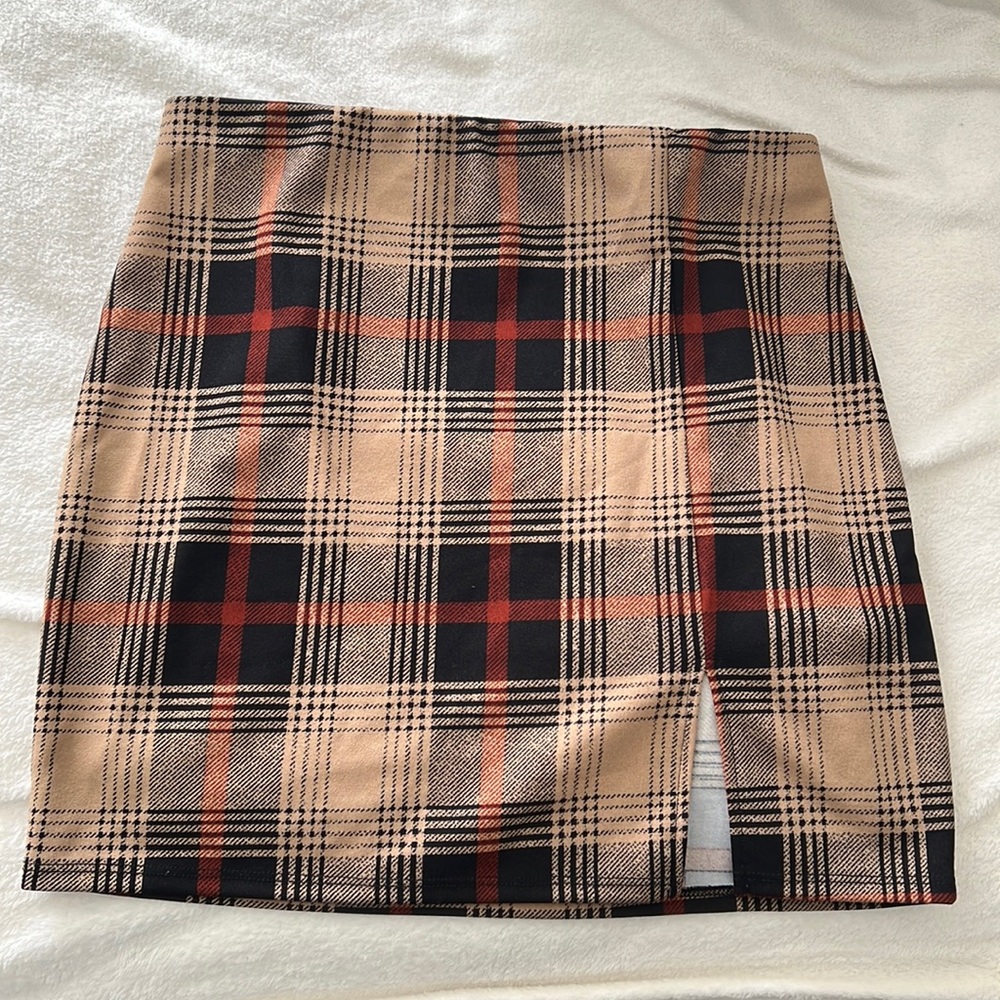 Windsor plaid mini skirt